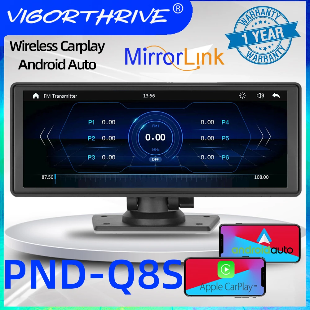 

Автомобильный мультимедийный плеер Android Авто AI голосовой сенсорный экран Bluetooth 9,3 ''портативный беспроводной Carplay для BMW Toyota универсальный