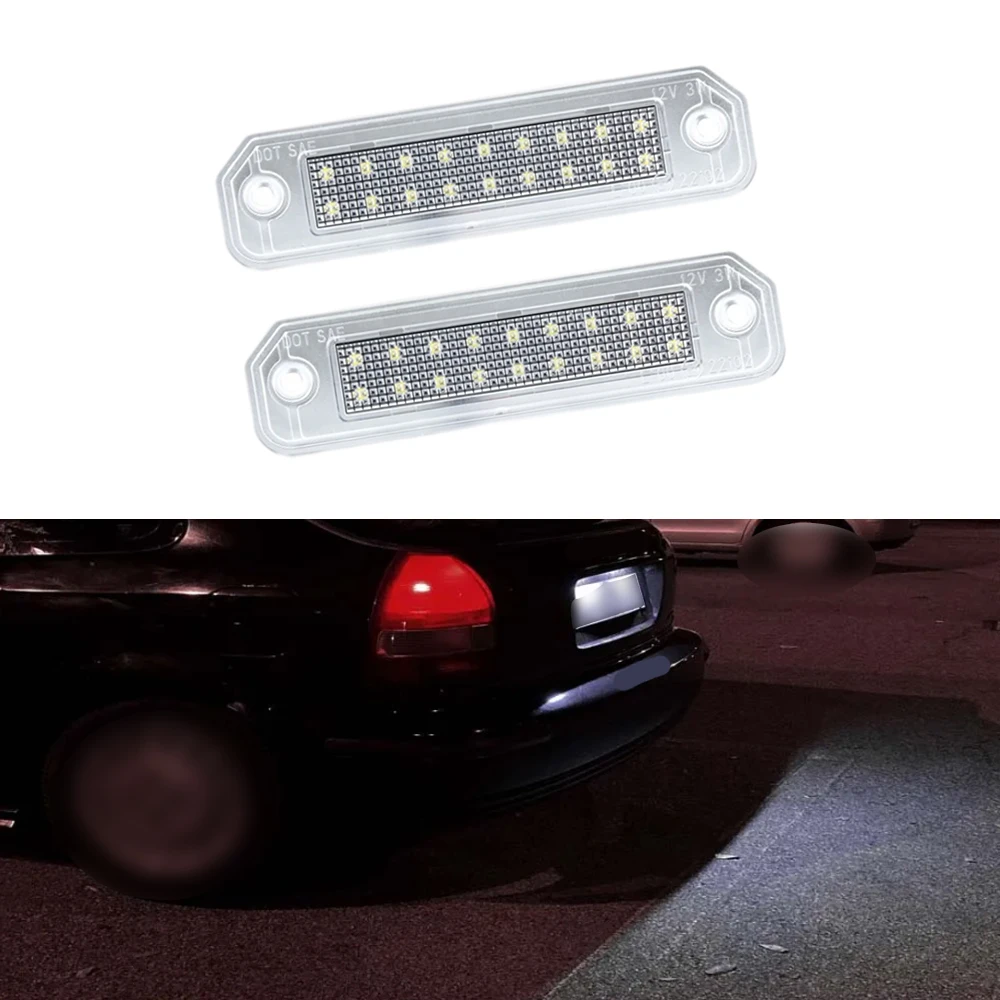 12 В 2 шт. автомобильная флейта Освещение номерного знака для Honda Civic Coupe Sedan 34100S04A01