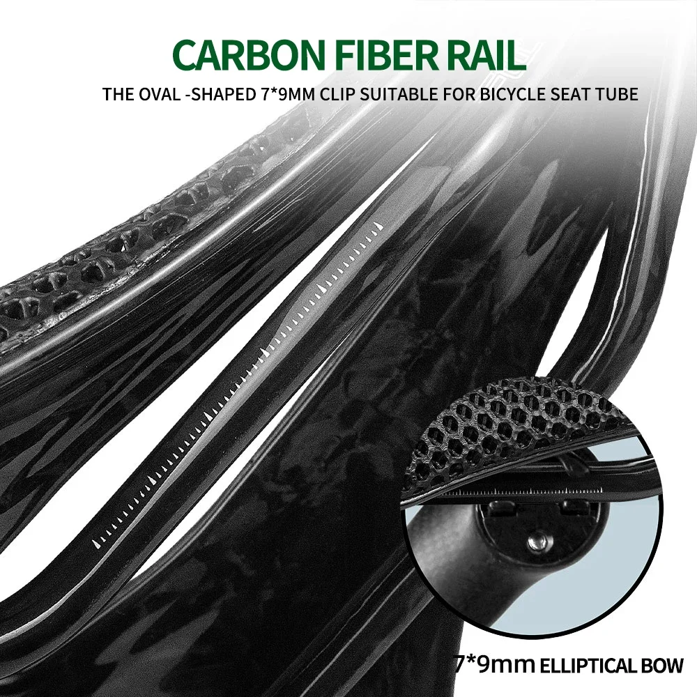 Сверхлегкое велосипедное седло из углеродного волокна Walgun 143 мм кожаный корпус с