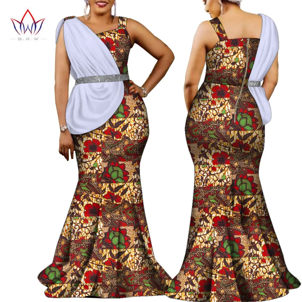 

African dresses for women traditional weding Brand Custom robe Africa Dashiki backless maxi Dress big size vestido mujer WY9927