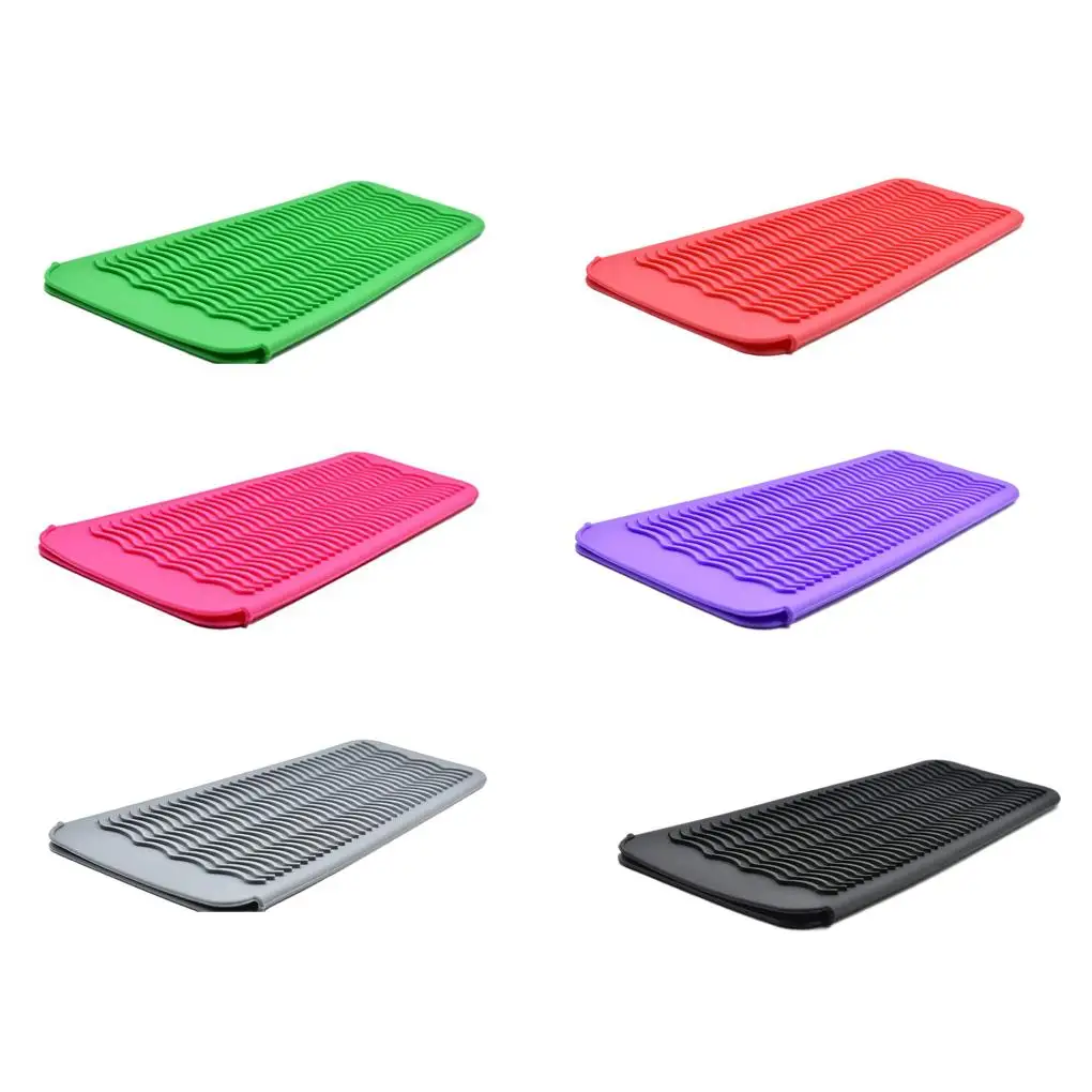 

Термостойкая подкладка для путешествий, легкое хранение, волнистая текстура, противоскользящий дизайн, держатель для утюга, идеальный пода...