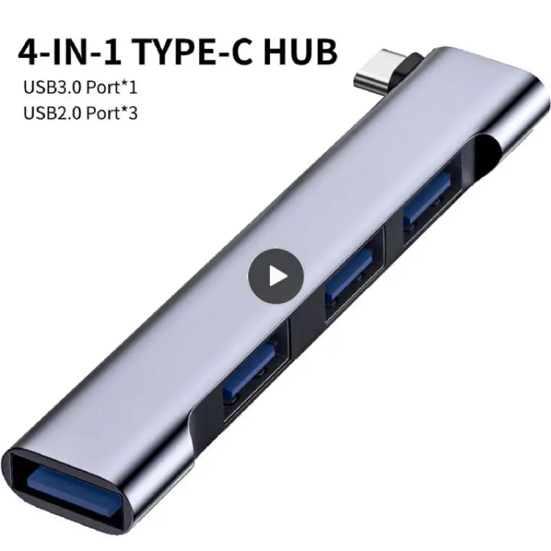 

4 Ports Computer Accessories 4 In 1 Usb-c Hub Office Tools Type C Hub Pd 60w Charging Usb Hub Docking Station Universal