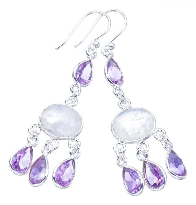 

Серьги из серебра 2,25 пробы с аметистом и кисточкой