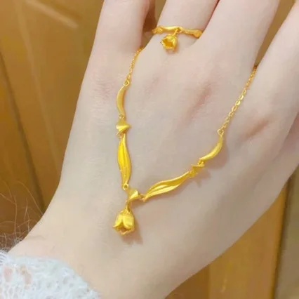 Ожерелье с лилией в долине для женщин