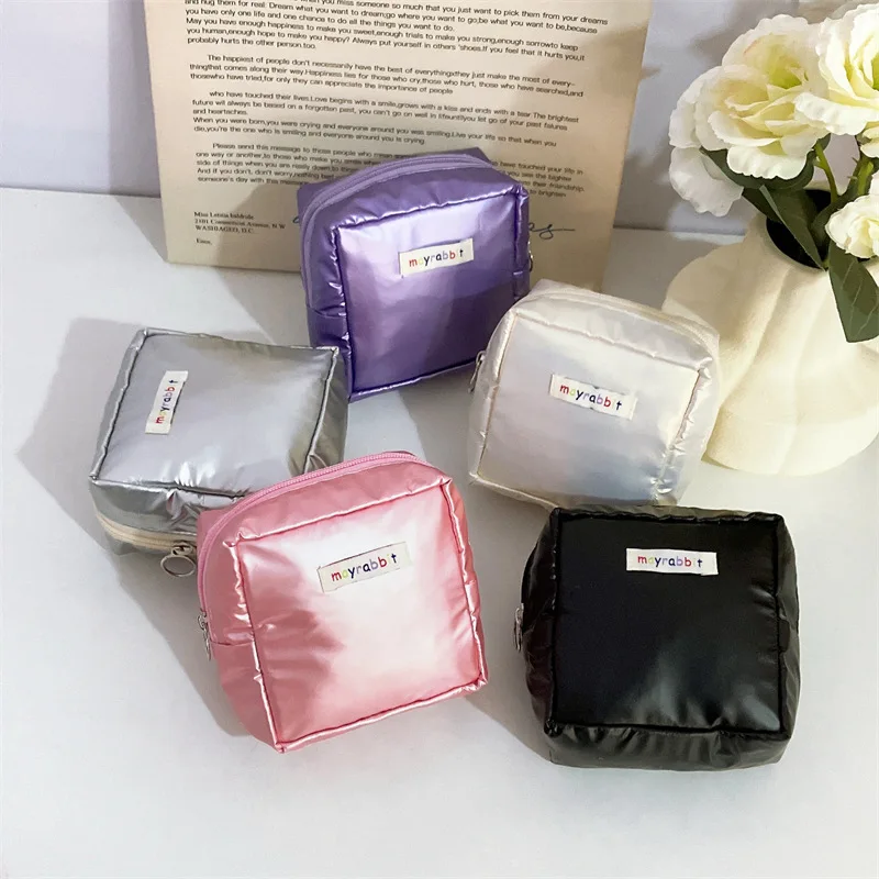 Сплошной цвет глянцевая косметичка-клатч косметичка новый модный набор для