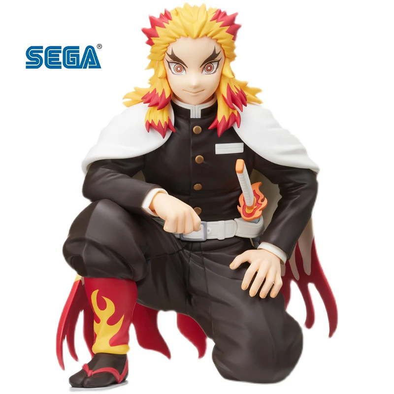 

In Stock Anime Figure 13Cm Original Sega Demon Slayer Rengoku Kyoujurou Figuras Anime Scenery Model Toys Collect Decoration