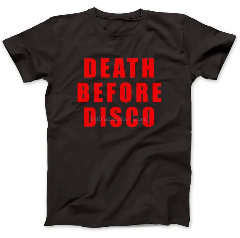 

Death Before Disco T-Shirt 100 Premium Cotton Worn By Judge Reinhold Stripes Free Style Tee Shirt