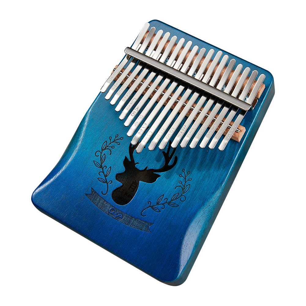 Пианино-калимба на палец большого пальца с молотком для настройки оленем 17