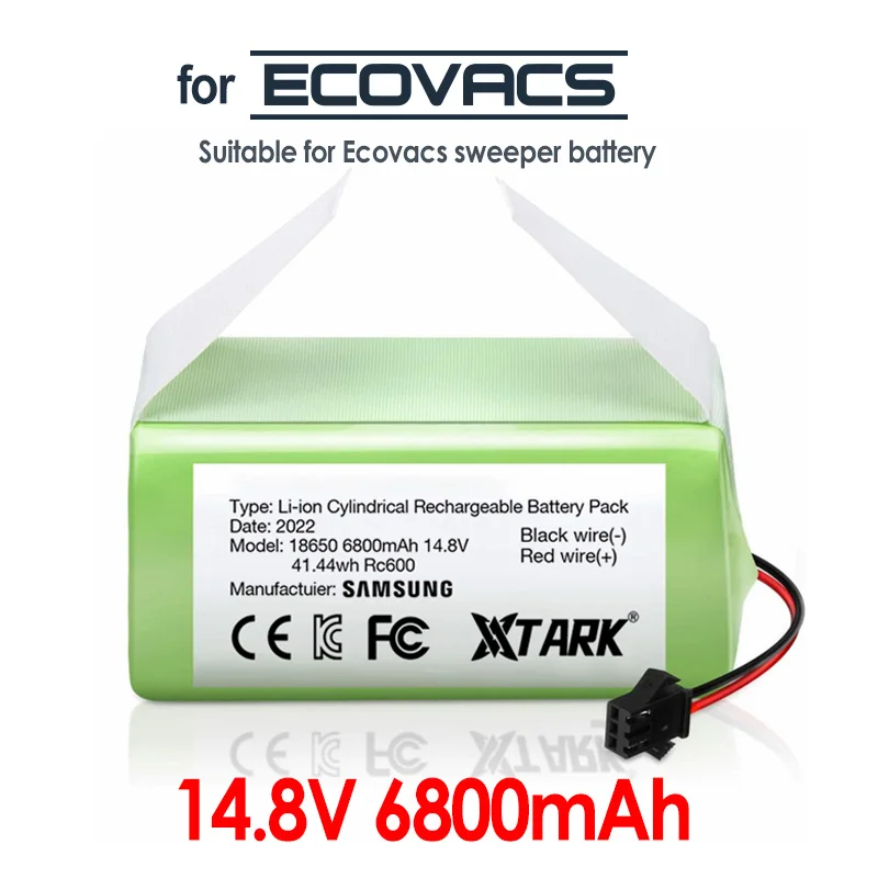 

AVtark 14.8V 6800mAh Li-ion Battery for Conga Excellence 990 1090 Ecovacs Deebot N79S N79 DN622 Eufy Robovac 11 11S 12 35C X500