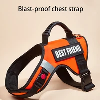 tactical big dog harness chest reflective breathable adjustable nylon dog vest training for medium large dogs german shepherd