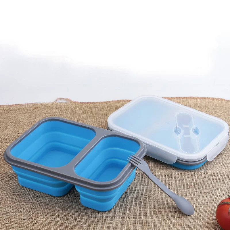 Silicone Lunch Box Folding Food Storage Container Boxes for 