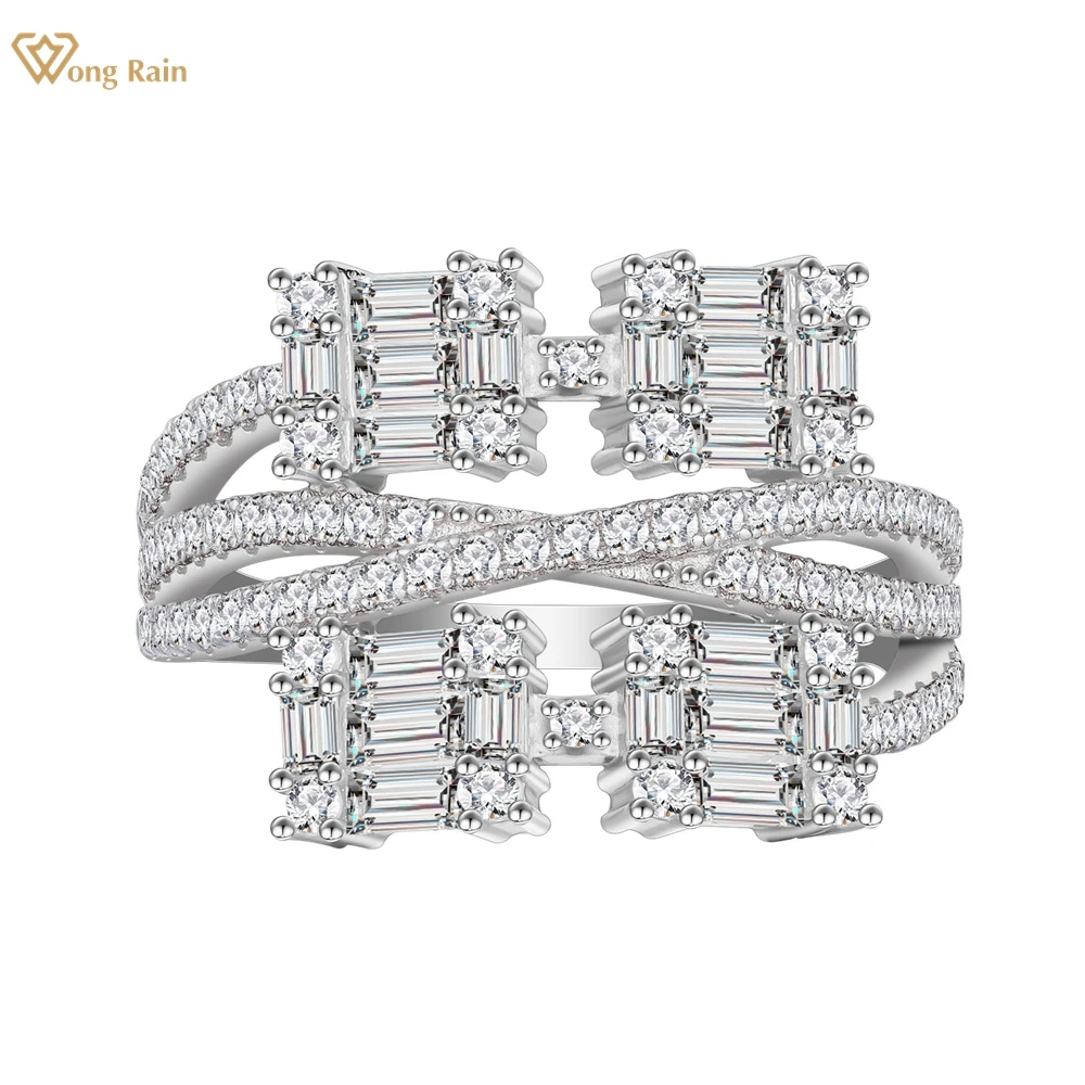 

Wong Rain 18K позолоченное 925 пробы Серебряное высокоуглеродное кольцо с драгоценными камнями, подарок на день рождения, ювелирные украшения, оптовая продажа