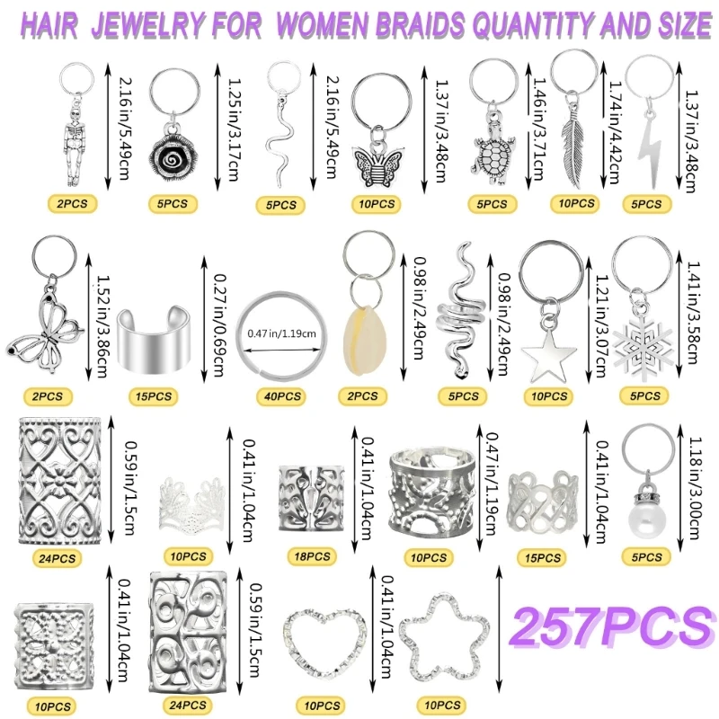 Змеиные бусины для дредов волос свободные катушки кольца украшения косы