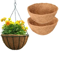 2 pieces coco liners for planters round coconut fiber liner for garden flower pot durable natural coco liners 10in12in14in