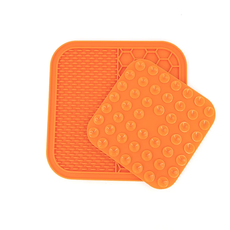 Mat For Pet Dogs Cats Slow Food Bowls With suction cup Feeding Bowl Silicone Dog Lick Pad Feeders Treat Dispensing | Дом и сад