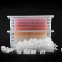 press type ice cube maker ice box ice mould double layer creative ice storage box quick ice maker ice trays for freezer with lid