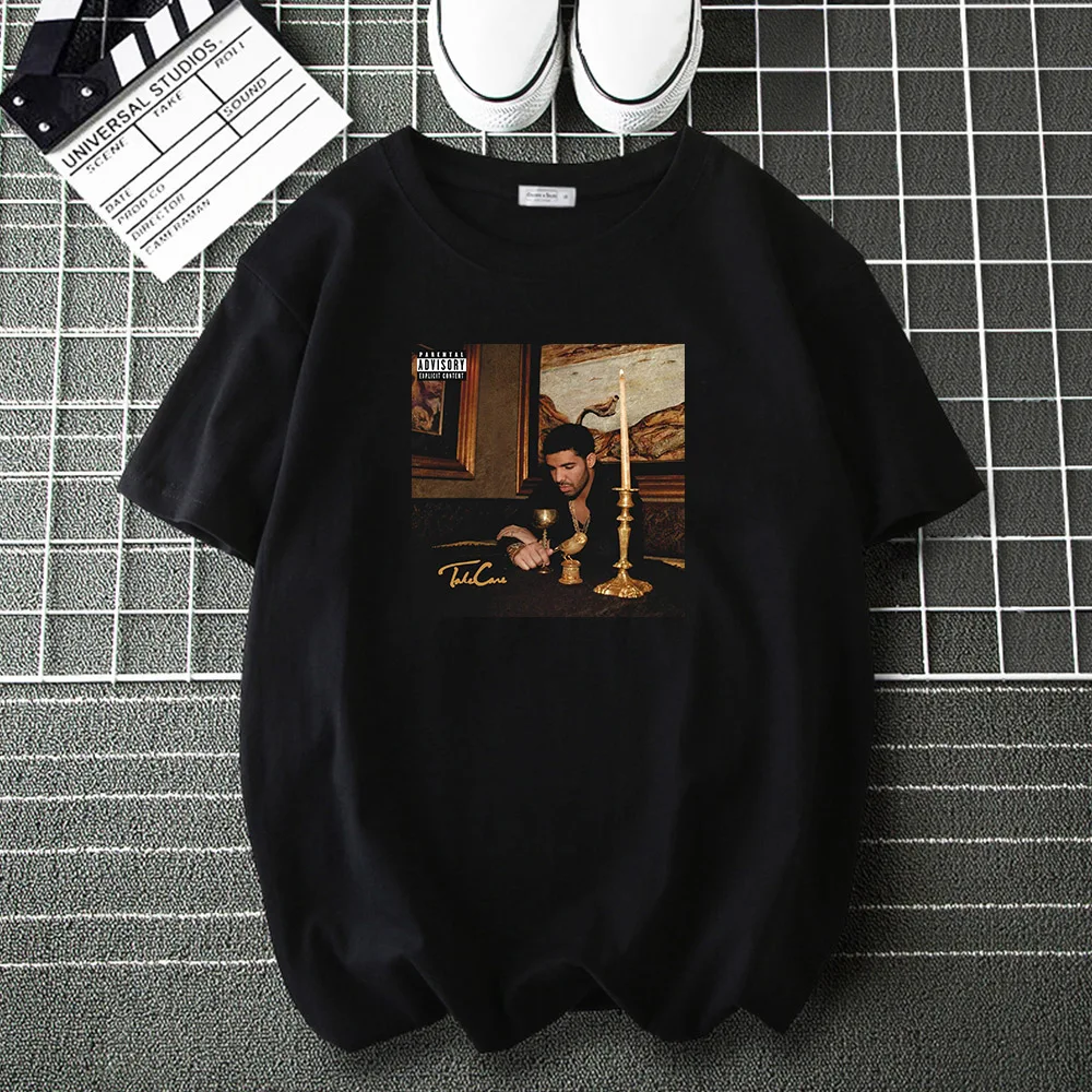 

Drake Take Care Cotton Tee Shirt Men Woman Music Album Fashion T Shirt Brand Casual Loose Tops Male Hip Hop Harajuku T-Shirts