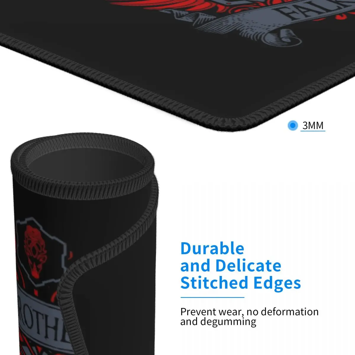 Резиновый коврик для мыши с изображением свитки видеоигр |