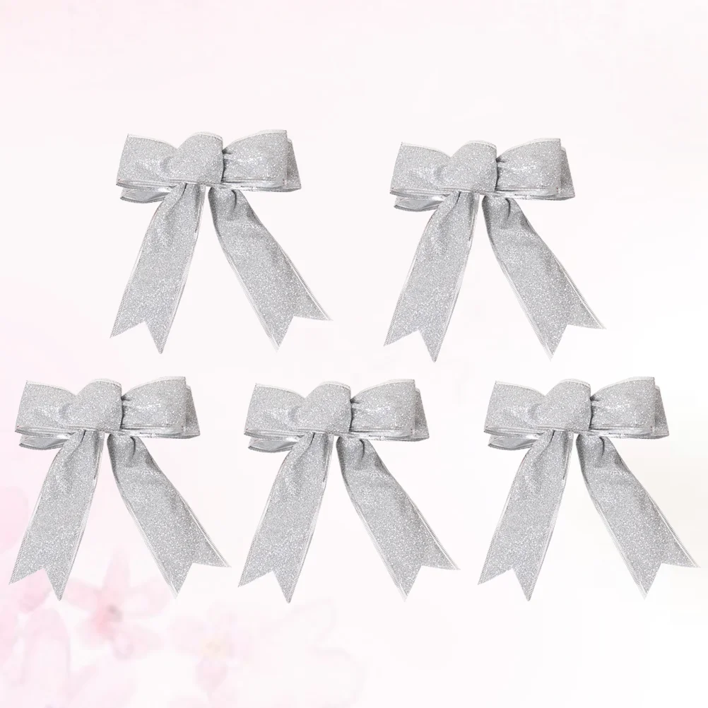 

Christmas Bowsbow Tree Red Wreaths Decorating Large Ribbon Bowknot Knot Big Gift Topper Outdoor Decorative Festival Outside