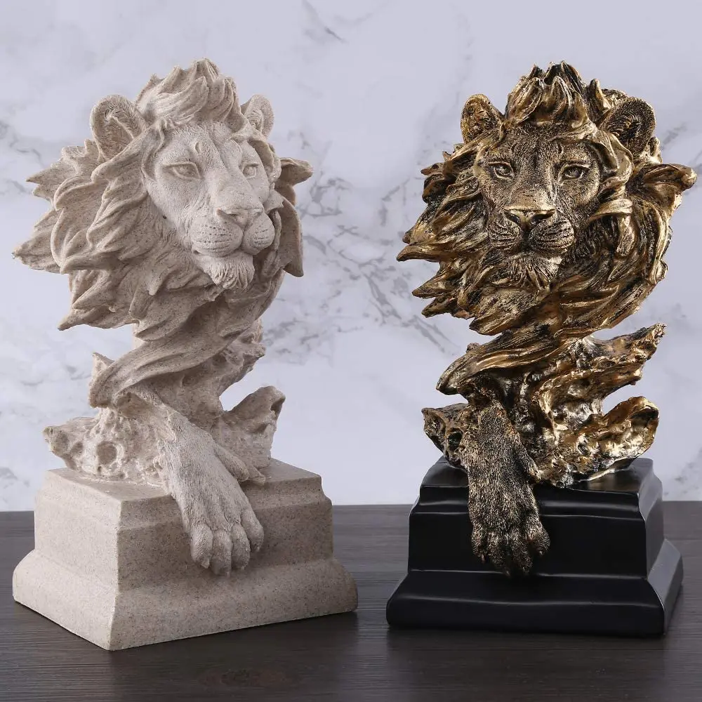 

Lion The King of Beasts Animal Statue Decoration for Home/Study/Living Room Great Collectible Figurines Best Gift for The Man