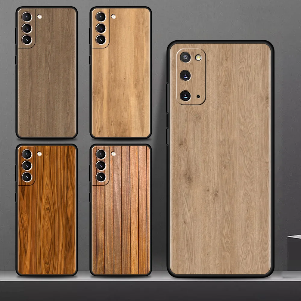 

Wood Carved Case For Samsung Galaxy S22 S20 FE S21 Plus S10 Lite S9 S8 S10e Note 20 10 Lite Silicone Phone Cover