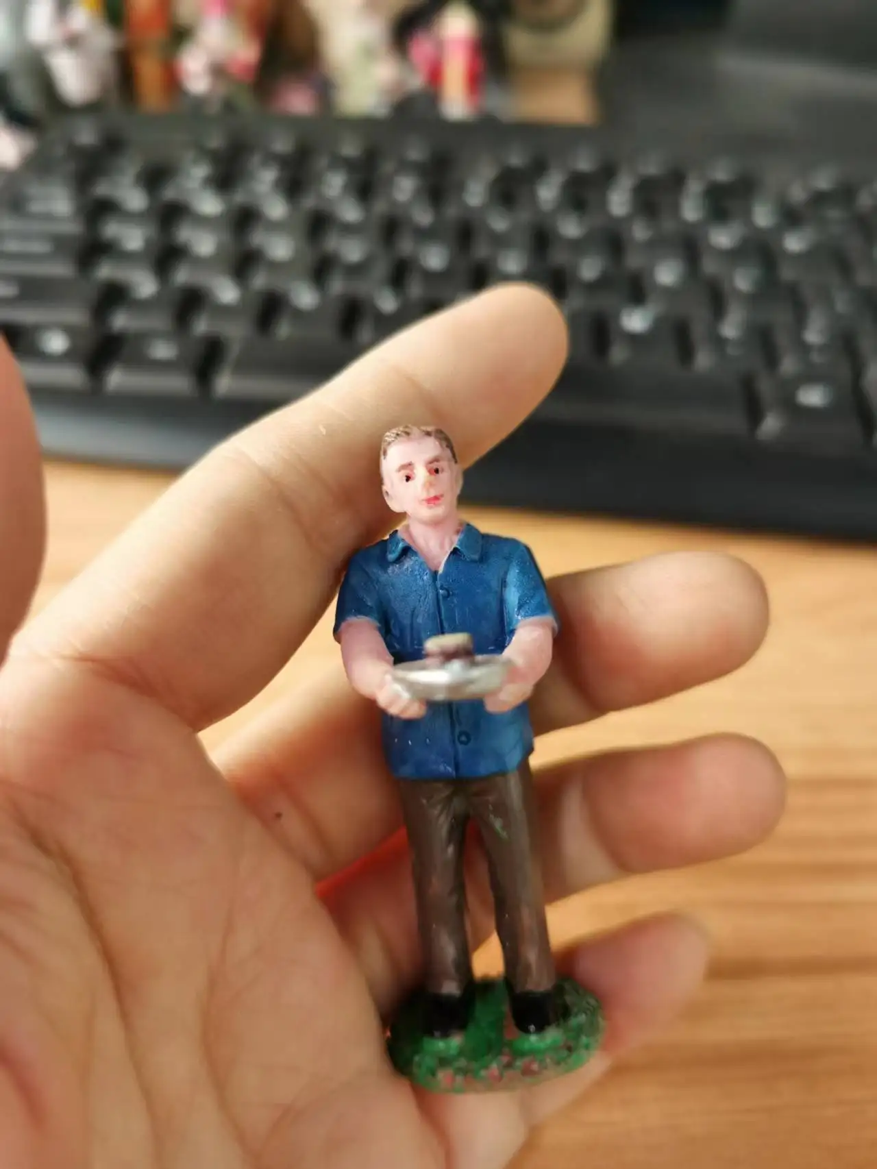 

Полимерная фигурка, настольная игра с психическим песком, Настольная коробка для корректной терапии, Мужская тарелка для торта