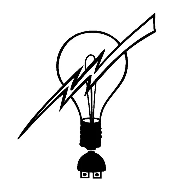 

14.7cm*17.1cm Vivid Simple Light Bulb Is Shattered By Lightning Electric New Tide Vinyl Car Sticker Lifelike Decal
