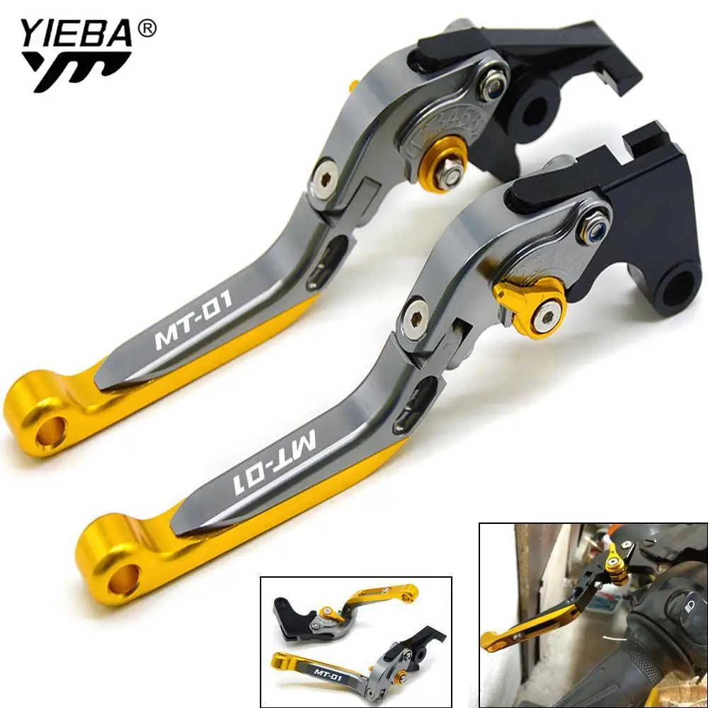 

Motorcycle CNC Adjustable Foldable Motorbike Brakes Clutch Levers FOR YAMAHA MT-01 MT 01 MT01 2004-2009