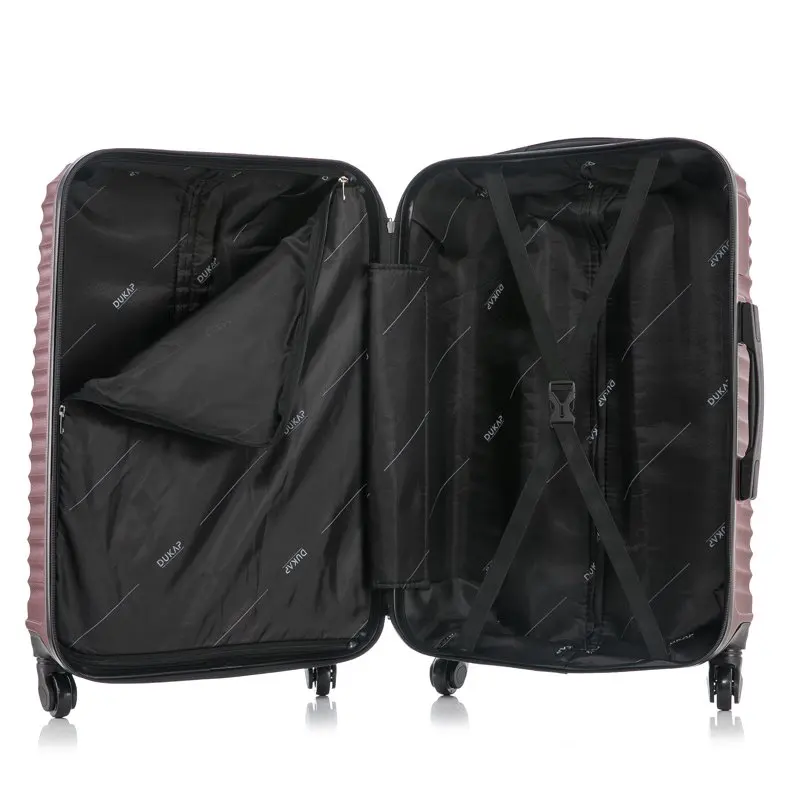 Adly 24-inch Lightweight Hardside Spinner Checked Luggage  Wine