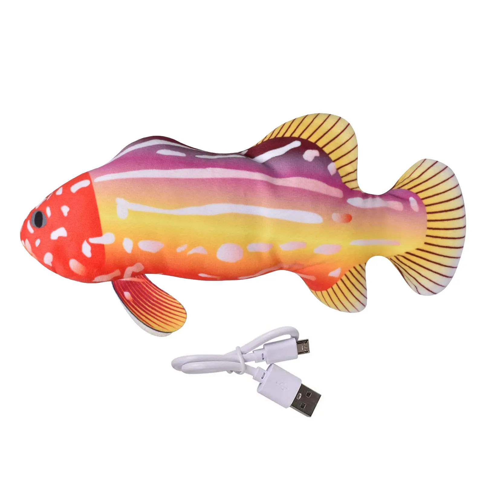 Flopping Fish Toy For Dogs Electric Moving Fish Cat Toy Floppy Fish Dog Toy Electric Moving Dog Fish Toy Wiggle Fish Catnip Toys