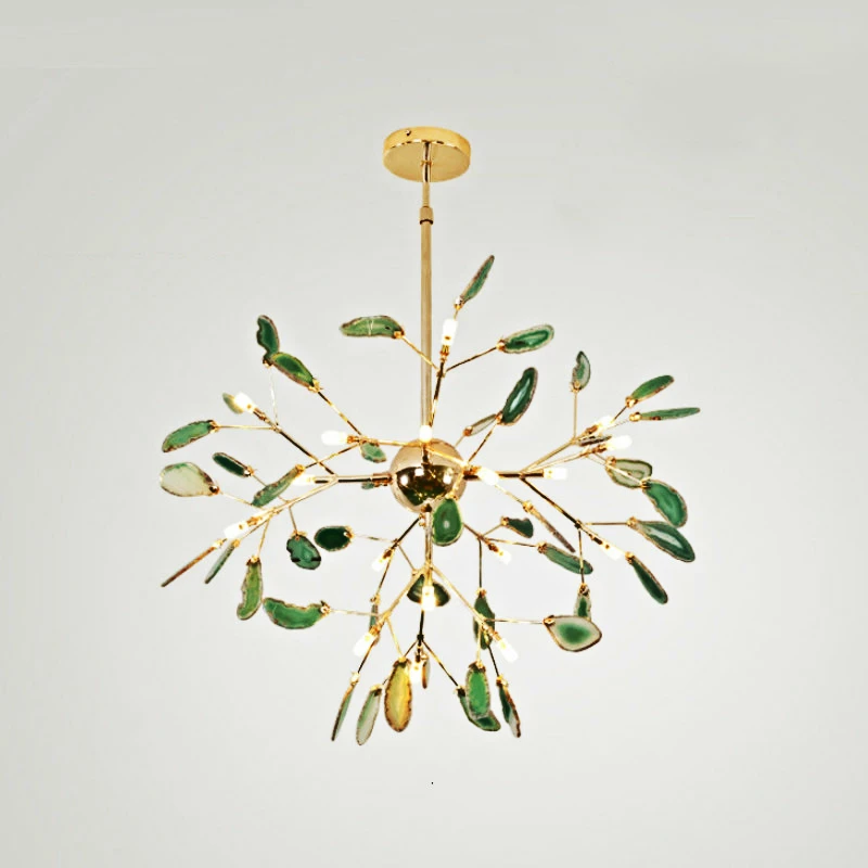 Скандинавские классические железные художественные люстры с блестящими червями