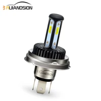 RUIANDSION 1pc P45T Motorcycle Headlights CSP 3SMD DC 12V 24V Tricycle Lights 2.16W  LED Bulb White/Lemon Yellow 4500Lm