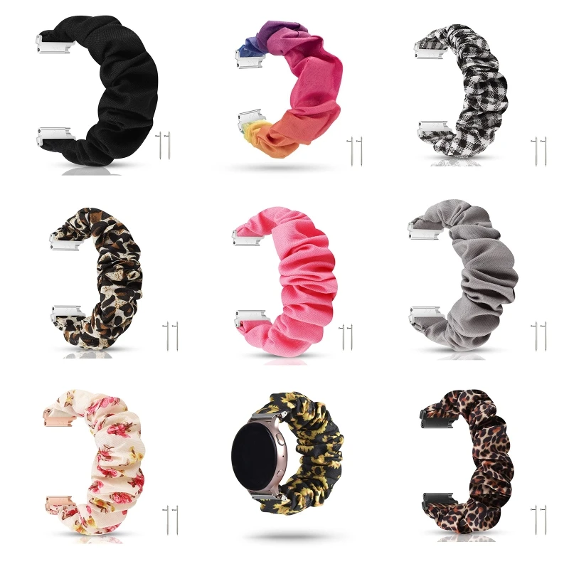 

20mm Elastic Watch Strap Wrist Band Stretchy Wristband for Galaxy Active2/Watch4