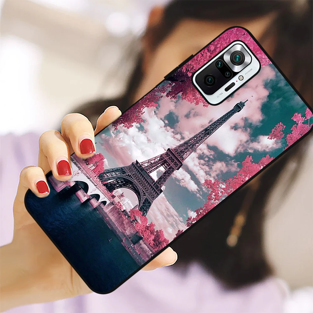 Французский чехол с Эйфелевой башней для Xiaomi Redmi Note 10 Pro Max 10T 11 4G 10S 9 Prime 9T 8 T 7 9A 9C 8A Poco