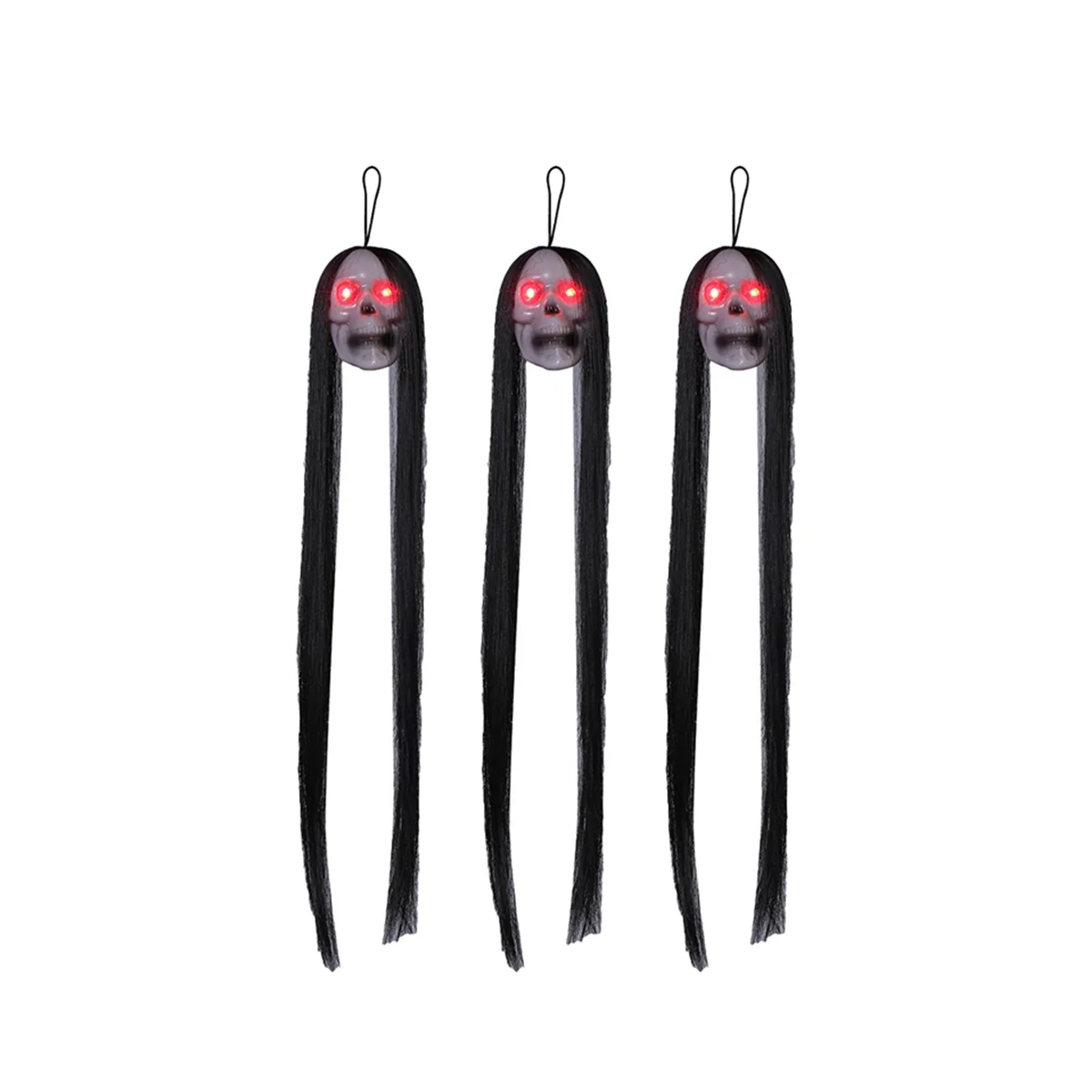 

3Pcs Halloween LED Lights Hanging Skeleton Horror Props for Home Party Indoor Outdoor Yard Decoration