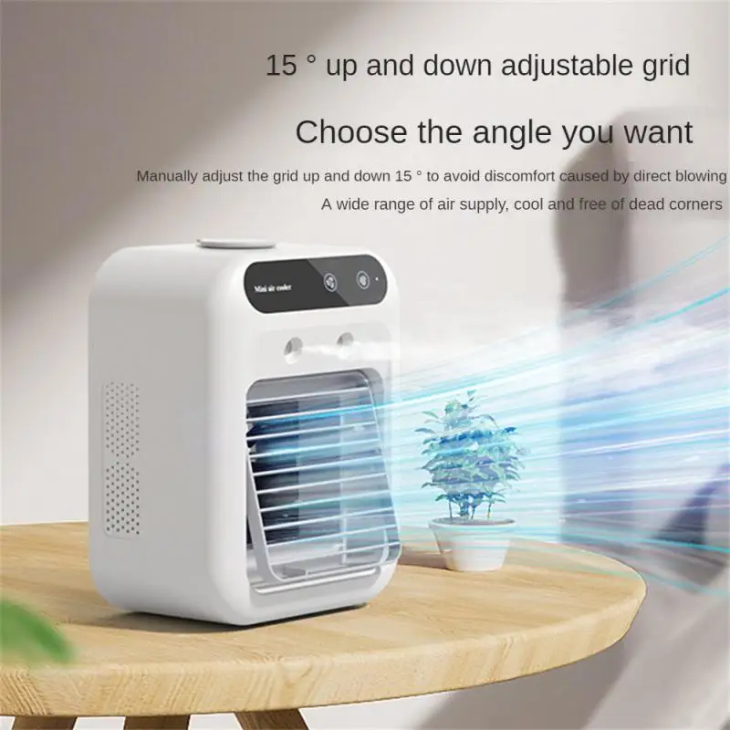 

Эффективный белый мини-вентилятор увлажнение, охлаждение, прочный мини-вентилятор для кондиционирования воздуха, летний холодильник, Артефакт высокого качества