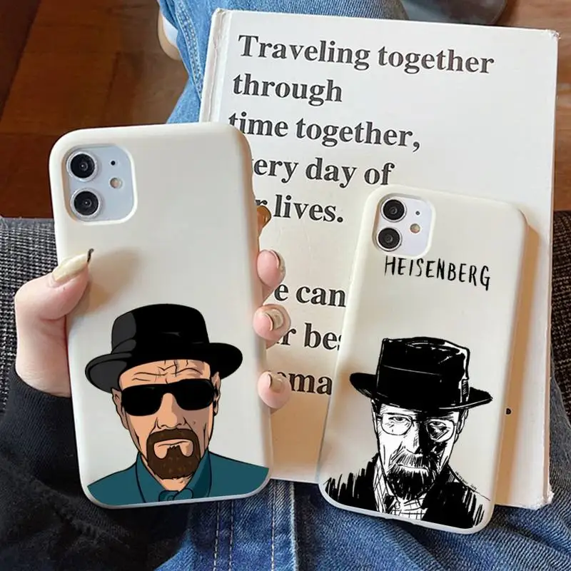 

Breaking Bad Phone Case for iPhone 11 12 13 Mini Pro Xs Max 8 7 6 6S Plus X XR Solid Candy Color Case