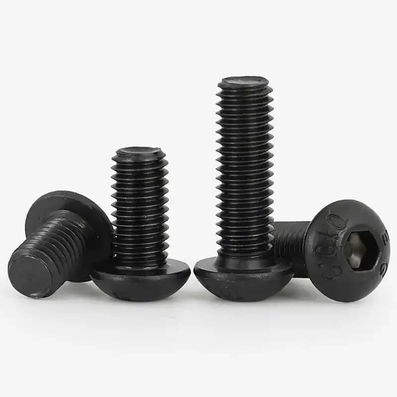 Винты Черного цвета из углеродистой стали марки 10 9 с шестигранным углублением М6