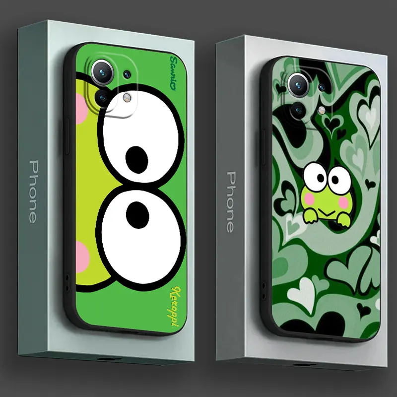 Фото Чехол с рисунком зеленой лягушки K-Keroppis для Poco X6 X7 X8 M6 M7 M8 F6 F7 Pro Max, для Xiaomi 17T PRO 12T 13T 14T 15T 15 F8 Ultra Cover №1