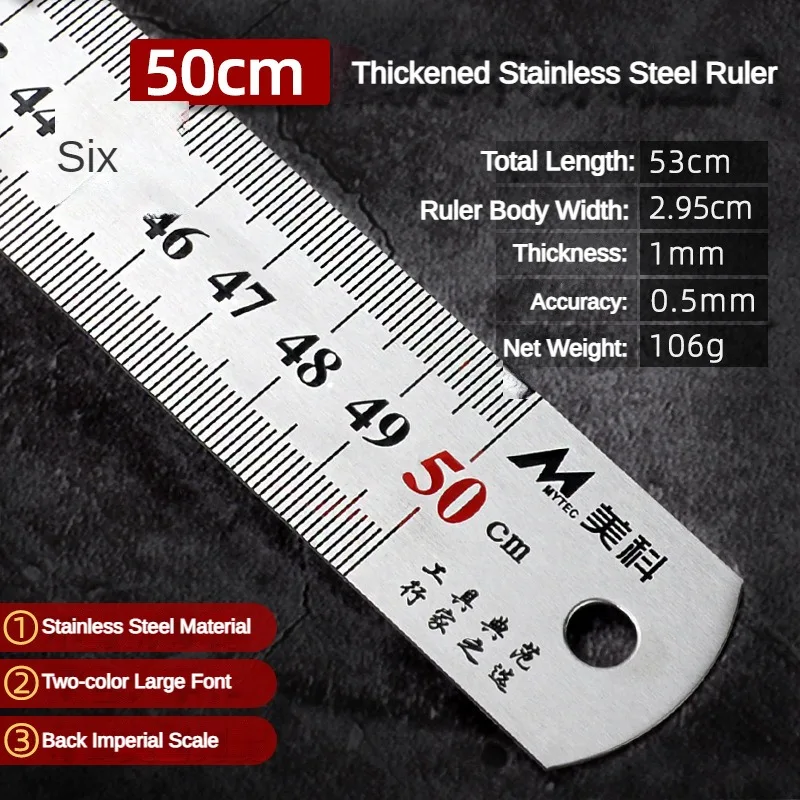 

Линейка из нержавеющей стали 15/20/30/50 см