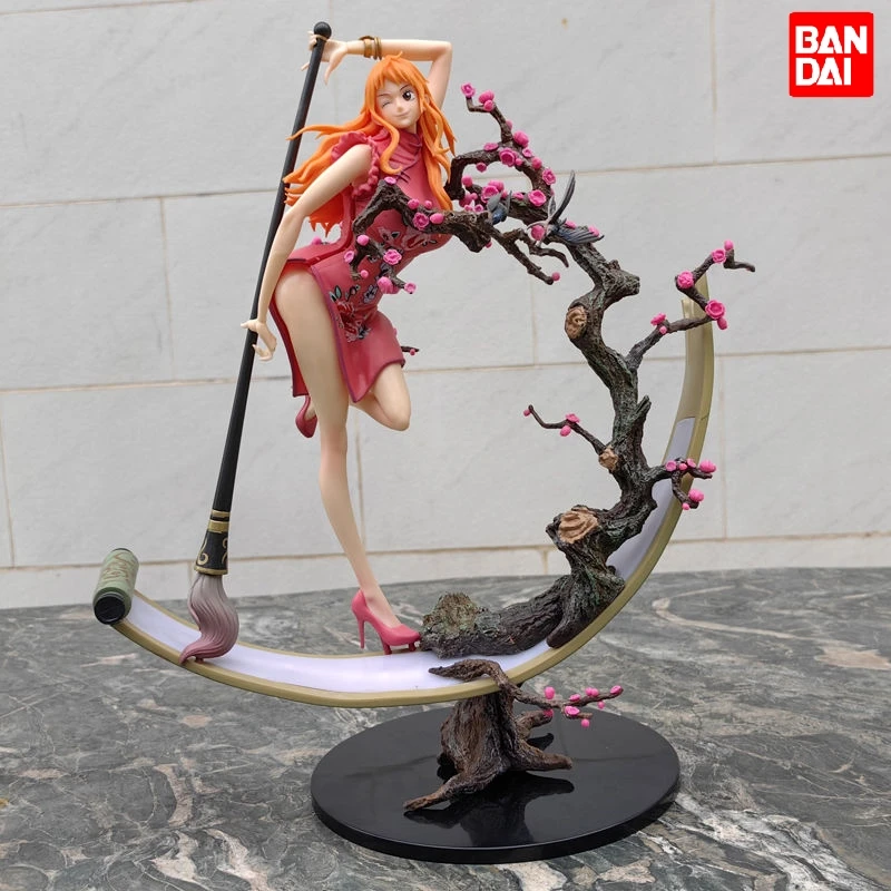 

Аниме 35 см цельная фигурка Gk в китайском стиле Чонсам искусственная ПВХ Съемная Кукла для девочек коллекционные модели подарки