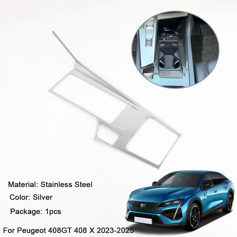 

Декоративная наклейка для Peugeot 408 GT 408X2023-2025, из нержавеющей стали