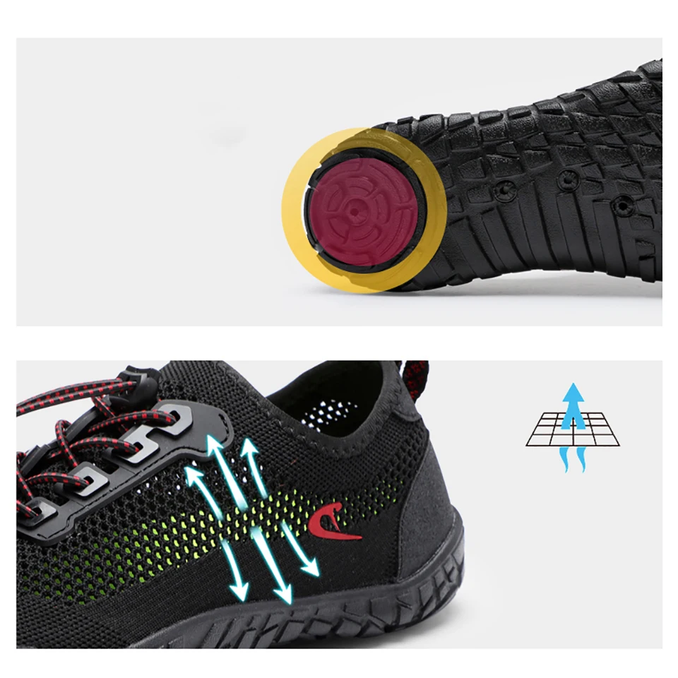 Loekeah Unisex Elastic Water Shoes Breathable Barefoot Wading Shoes Quick Drying Beach Aqua Sneakers Outdoor Upstream Footwear