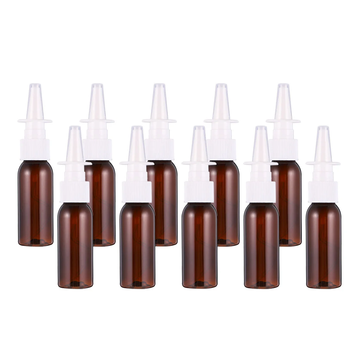 

10 Pcs 30ml Round Shoulder Bottle Saline Nasal Spray Direct Medical Saline Nasal Spray Nose Portable Bottles Empty Little
