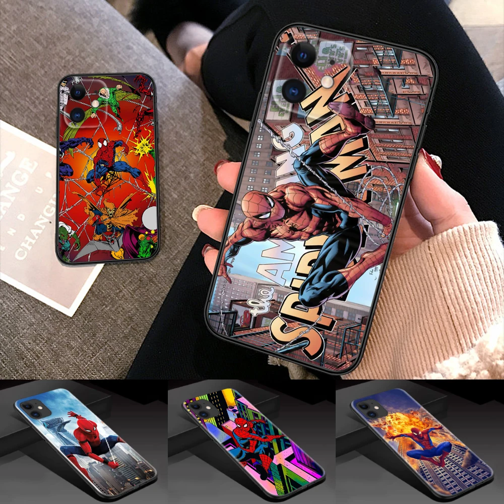Мягкий чехол 66TY Spiderman для Samsung J2 Prime J4 Core J5 J6 Plus J7 Pro J8 S7 Edge S8 Note 8 9 10 Lite 20 Ultra