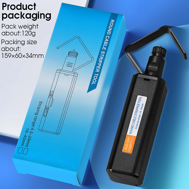 19-40MM/45-29MM Round Cable Stripper Fiber Optic Tool Optical Fiber Cable Jacket Slitter Longitudinal Transverse Dual Use