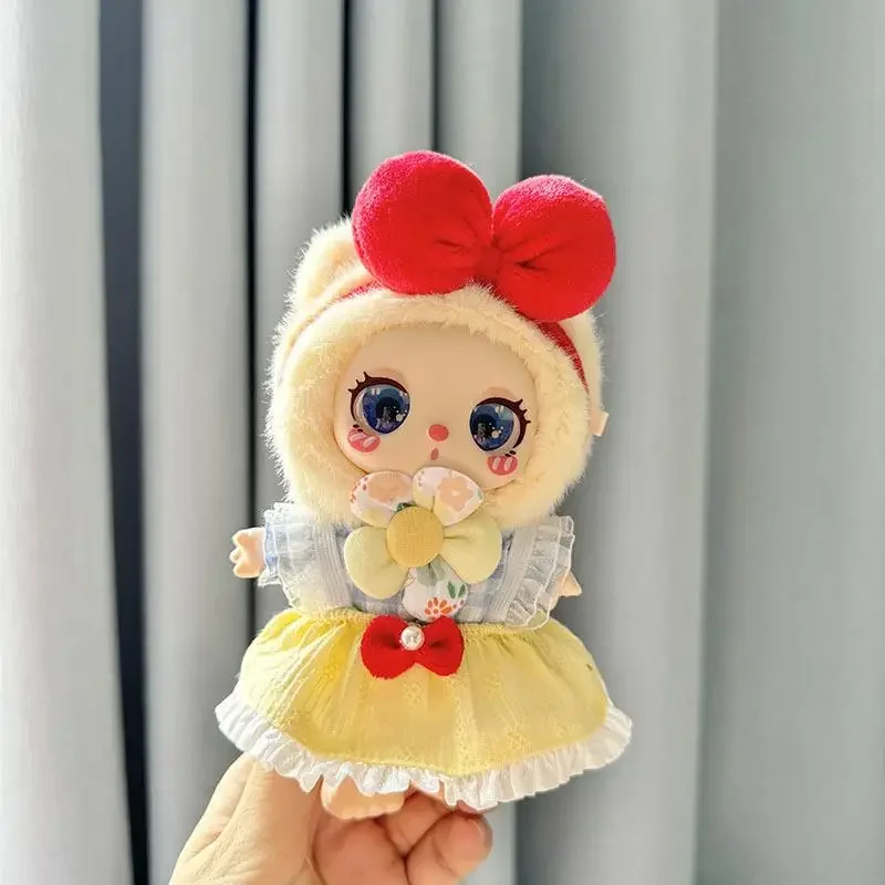 16 см мини-плюшевая кукла одежда аксессуары для Liila LUCKY CAT Idol клетчатая красивая