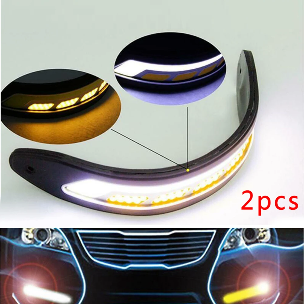 High Power Daytime Running Lights High temperature silicone LED 12V COB Fog