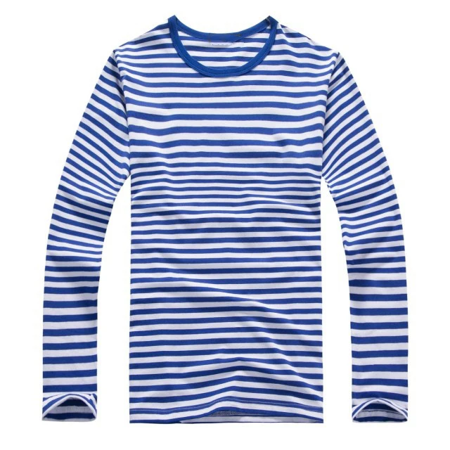 Детская футболка с длинными рукавами мужская полосатая толстовка круглым