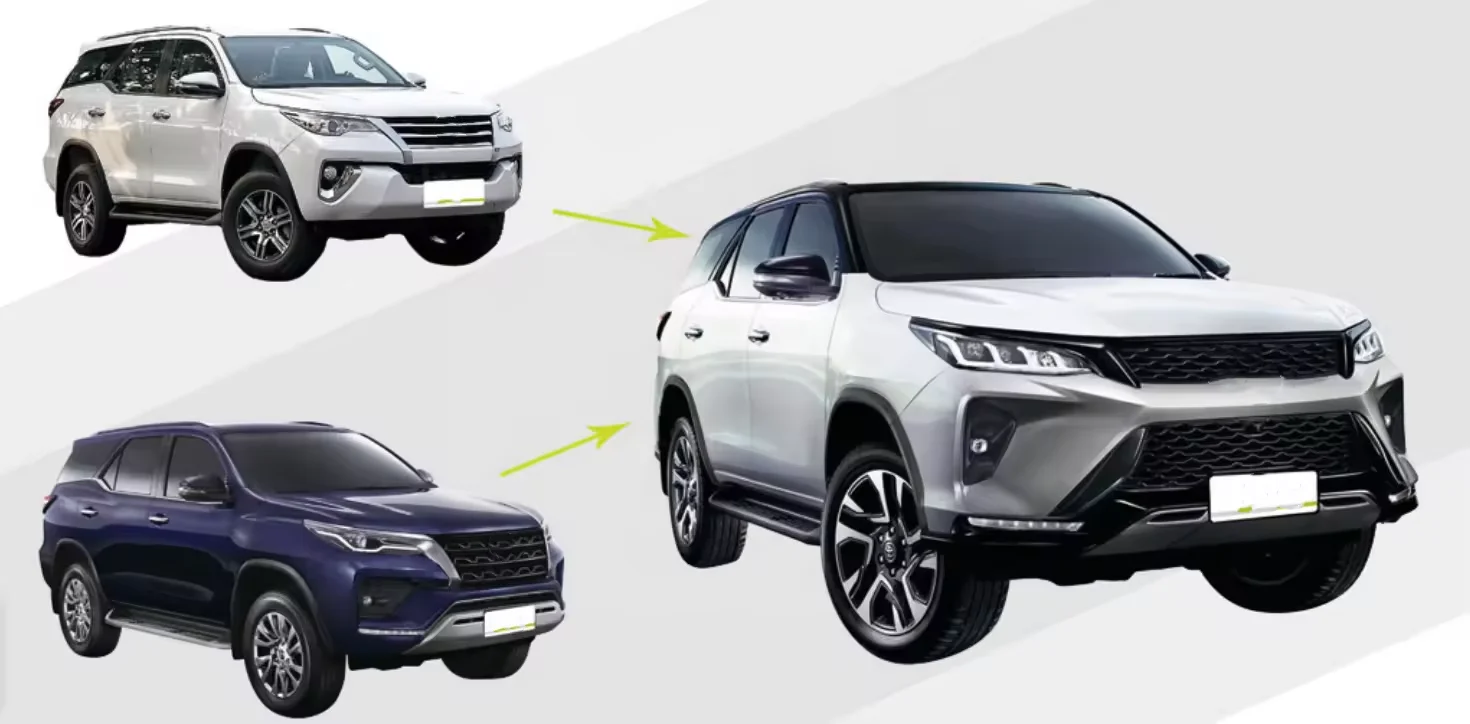 Комплект деталей кузова KLT для Toyota Fortuner 2015-2020 обновление до legender 2021